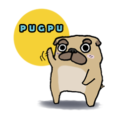 [LINEスタンプ] PUGPUの画像（メイン）