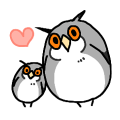 [LINEスタンプ] フクロウのスタンプの画像（メイン）