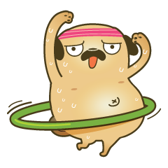 [LINEスタンプ] PUG Uの画像（メイン）