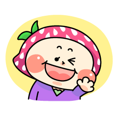 [LINEスタンプ] いちごずきんちゃん