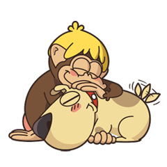 [LINEスタンプ] Bongo sticker 3 - Owen and Harryの画像（メイン）