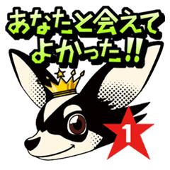 [LINEスタンプ] 犬と猫と相合傘1 (日本語版)