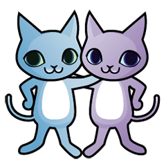 [LINEスタンプ] キャットブラザーズの画像（メイン）