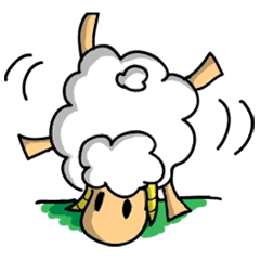 [LINEスタンプ] Happy Merino