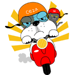 [LINEスタンプ] Ceza Bulldogの画像（メイン）