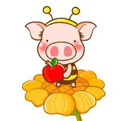 [LINEスタンプ] Chirle Pigの画像（メイン）