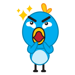 [LINEスタンプ] Mr. Blue Birdの画像（メイン）