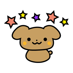 [LINEスタンプ] 子犬のワッフル