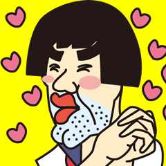 [LINEスタンプ] OJK【おっさん女子高生】の画像（メイン）