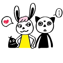 [LINEスタンプ] ダボくんとミミちゃんの画像（メイン）