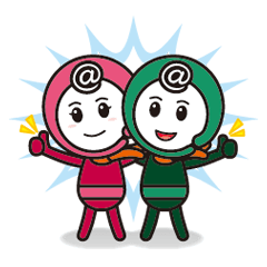 [LINEスタンプ] あっとちゃん＆まーくん