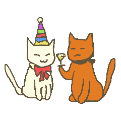 [LINEスタンプ] ねこねこ会話