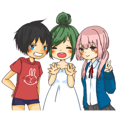 [LINEスタンプ] girls