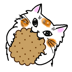 [LINEスタンプ] ねこのクッキー