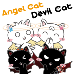 [LINEスタンプ] Angel Cat ★ 天使猫の画像（メイン）
