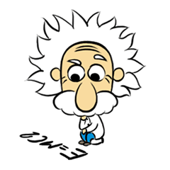 [LINEスタンプ] Dr.Einstein is struggling in his labの画像（メイン）