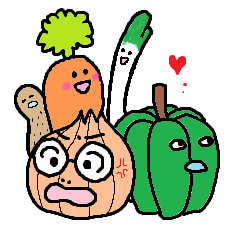 [LINEスタンプ] vegetable familyの画像（メイン）