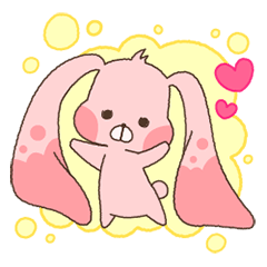 [LINEスタンプ] うさぎのみみみ