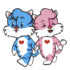 [LINEスタンプ] TIGGA and TIGGI - IN LOVE