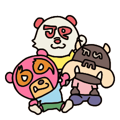 [LINEスタンプ] ロックマとジャパンダとフェスティブル