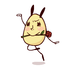 [LINEスタンプ] Rabbit egg Dani