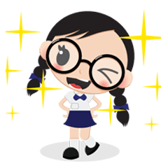 [LINEスタンプ] GlassesGirl