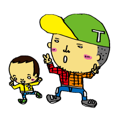 「でっかいTくん」と「ちっちゃいtくん」