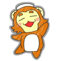 [LINEスタンプ] ほっこりざる