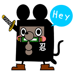 [LINEスタンプ] 忍者のハンゾウ