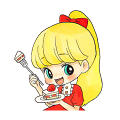 [LINEスタンプ] こんぺいとうガールズ 1の画像（メイン）