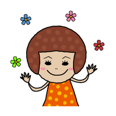 [LINEスタンプ] 水玉てんてん子ちゃん