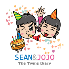 [LINEスタンプ] SEAN＆JOJO  The Twins Diary 1の画像（メイン）
