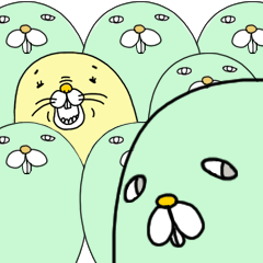 [LINEスタンプ] モゲ雄とモゲ蔵の画像（メイン）