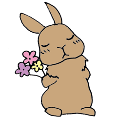 [LINEスタンプ] おもしろうさぎ