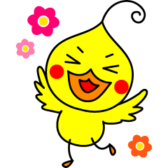 [LINEスタンプ] ひよこのぶすピヨと友達のペンギンとカモの画像（メイン）