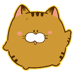 [LINEスタンプ] でぶ猫ふくちゃんの画像（メイン）