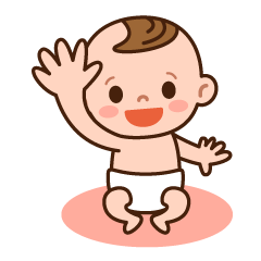 [LINEスタンプ] 面白おかしい赤ちゃん。あずきちゃんの画像（メイン）