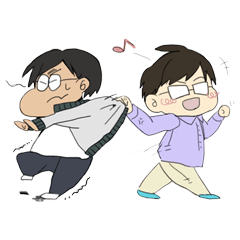 [LINEスタンプ] ブラック社長とゆとり社員