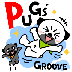 [LINEスタンプ] パグズ グルーブ