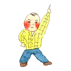 [LINEスタンプ] イラストレーター目黒雅也の「まさるくん」