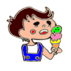[LINEスタンプ] まったり女の子