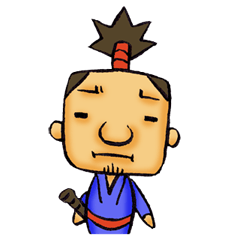 [LINEスタンプ] カクザムライ（角侍）