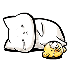 [LINEスタンプ] しょぼにゃんの画像（メイン）