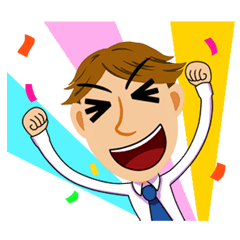 [LINEスタンプ] Hard Working Salaryman