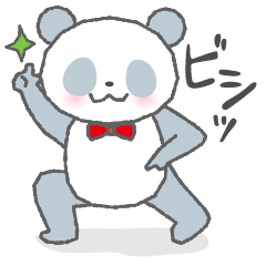 [LINEスタンプ] ど〜も！パンダです。の画像（メイン）