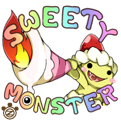 [LINEスタンプ] 【SWEETY MONSTER】 ~おかしなモンスター~の画像（メイン）