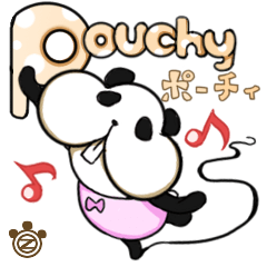 [LINEスタンプ] 【ほおぶくろパンダ *Pouchy*ポーチィ】の画像（メイン）