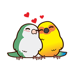 [LINEスタンプ] 鳥妹-バレンタインデーの小鳥だちの画像（メイン）