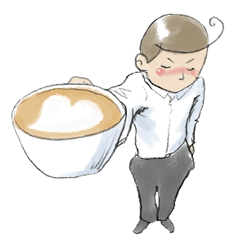 [LINEスタンプ] i love coffee