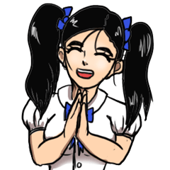 [LINEスタンプ] Mindy's school lifeの画像（メイン）